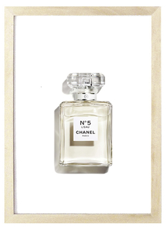 Cuadro Chanel N5 white