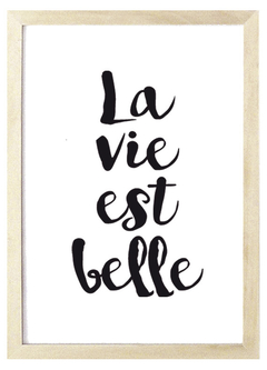 Cuadro la vie est belle