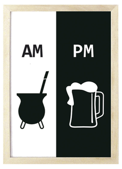 Cuadro AM PM mate cerveza