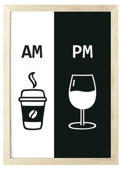 Cuadro AM PM café