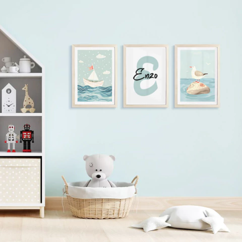 Set X3 cuadros Náufrago - comprar online