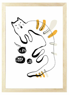 Cuadro Gato Salchicha