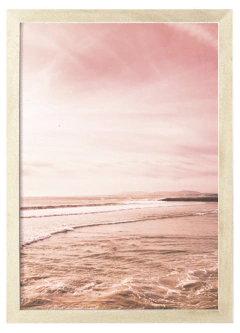 Cuadro playa rosa