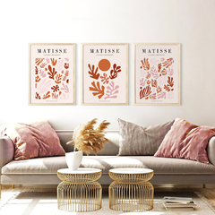 Set x3 cuadros Matisse Papiers Terra-Rosa