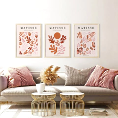 Set x3 cuadros Matisse Papiers Terra-Rosa