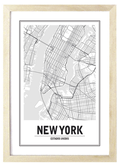 Cuadro mapa new york