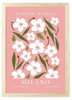 Set X3 cuadros Flower Market - comprar online