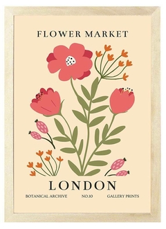 Set X3 cuadros Flower Market en internet