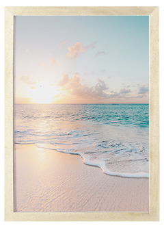 Cuadro playa amanecer
