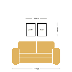 Set x2 Cuadros Personalizados - comprar online