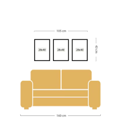 Set X3 cuadros Good Food - tienda online