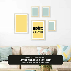 Set x5 cuadros BIG a elección del catálogo