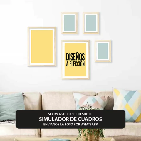 Set x5 cuadros BIG a elección del catálogo