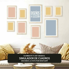 Set x9 cuadros a elección del catálogo