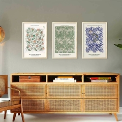 Set X3 cuadros Flores William Morris - (copia) - comprar online