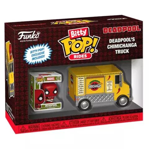 Funko - Marvel Deadpool's Chimichanga Truck Bitty Pop