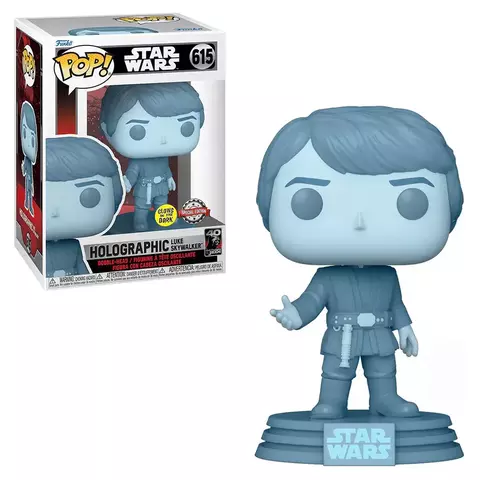Funko - Star Wars Holographic Luke Skywalker 615 (Glow)
