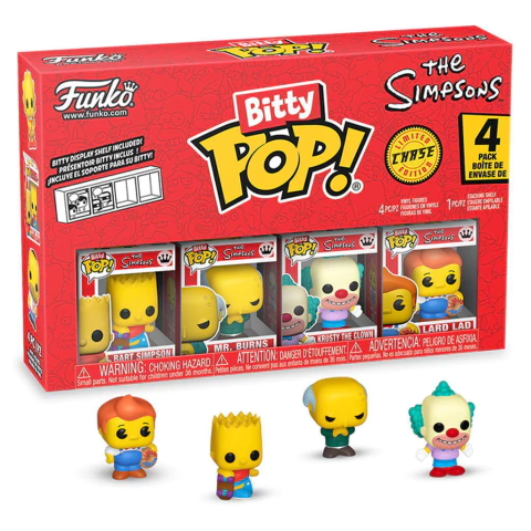 Funko - The Simpsons Bart Bitty Pop (4 Figuras)