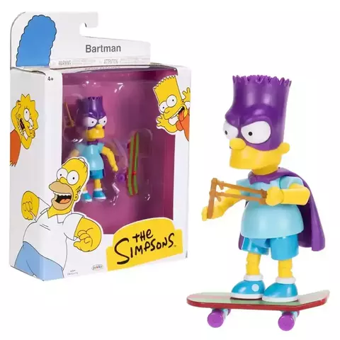 Jakks - The Simpsons Bartman With Skateboard (13 CM)