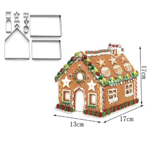 Kit Cortador Casa de Gengibre 10 Peças