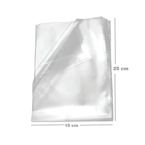 Saco Transparente 15x25 cm Polipropileno 100 Un.
