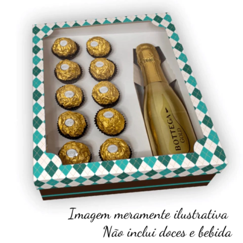 Caixa para Doces e Bebida com berço Un