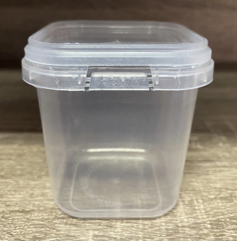 Pote Quadrado Com Tampa Lacre 220ml 10 Un.