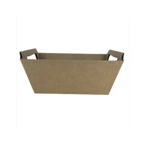 Cesta Papel Cartão Parda Pequena 8 x 12 x 16 cm