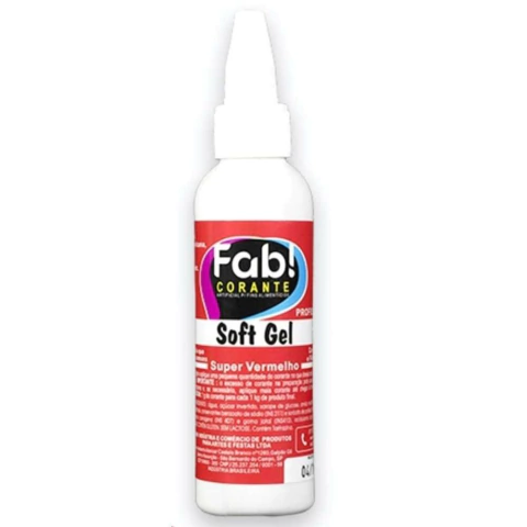 Corante Soft Gel Super Vermelho Fab! 25g