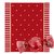 Embalagem Para Trufas e Bombons 14,5x15,5 cm Cromus Poá Belle Vermelho/Rosa 100 Un.