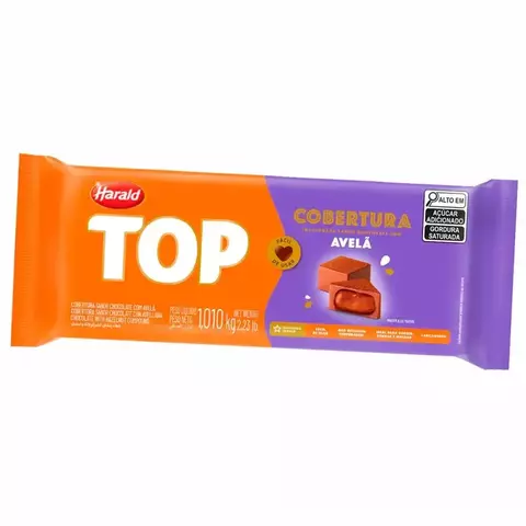 Cobertura Fracionada Top Sabor Chocolate com Avelã Harald 1,010kg - comprar online