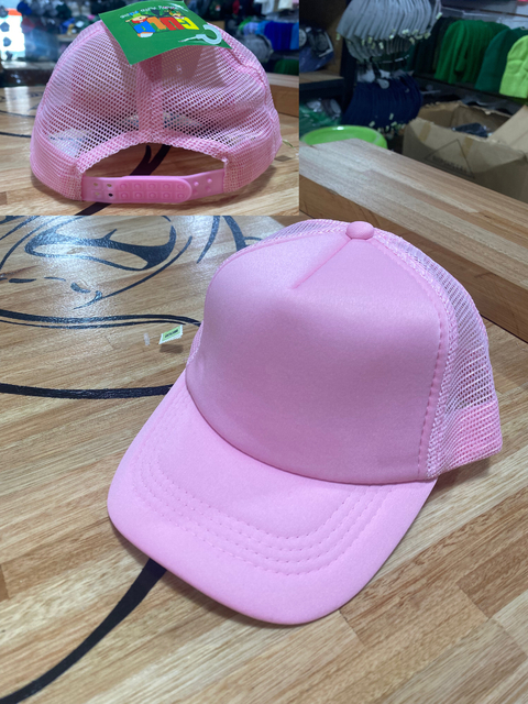 Trucker Poliéster Plena Infantil // ROSA BEBÉ