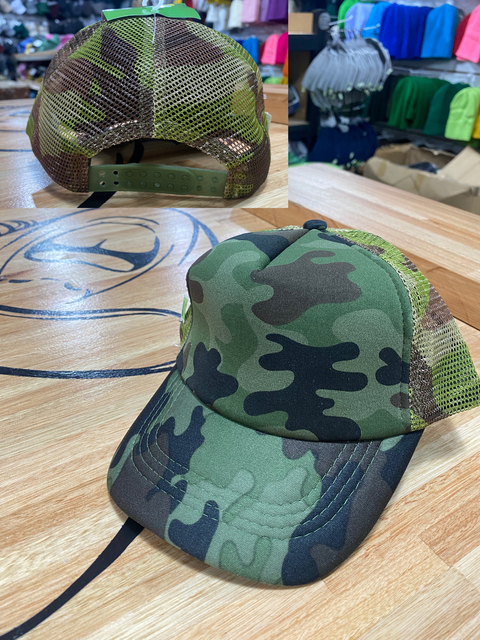 Trucker Poliéster Plena Infantil // CAMUFLADA