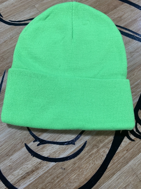 Gorro de lana // VERDE FLUO - comprar online