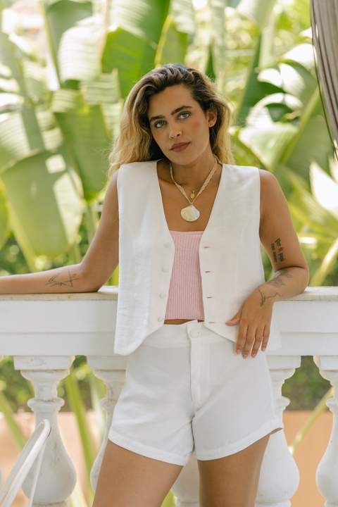 CORSELET TOMARA QUE CAIA TRICO CORAÇÃO