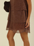 VESTIDO BABADOS CREPE DRAPEADO na internet