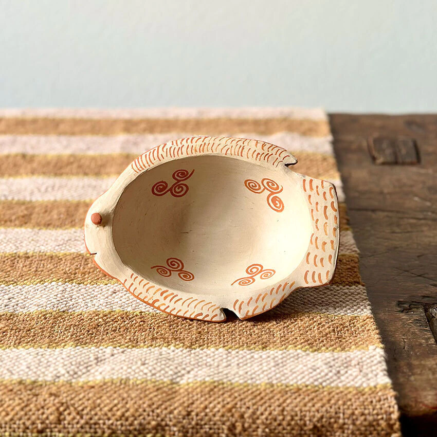 Petisqueira Peixe em cerâmica - Oleiras do Candeal