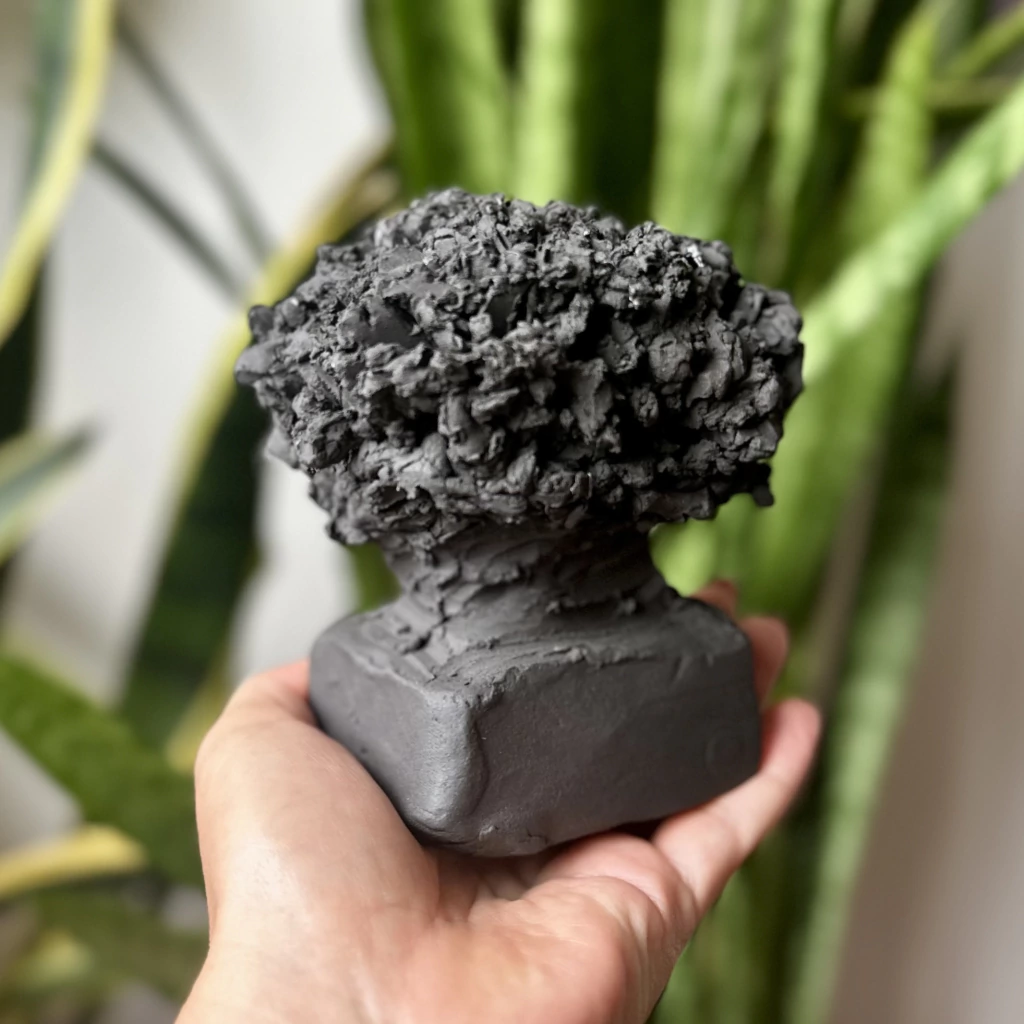 Mini árvore em cerâmica preta - Tamanho 3