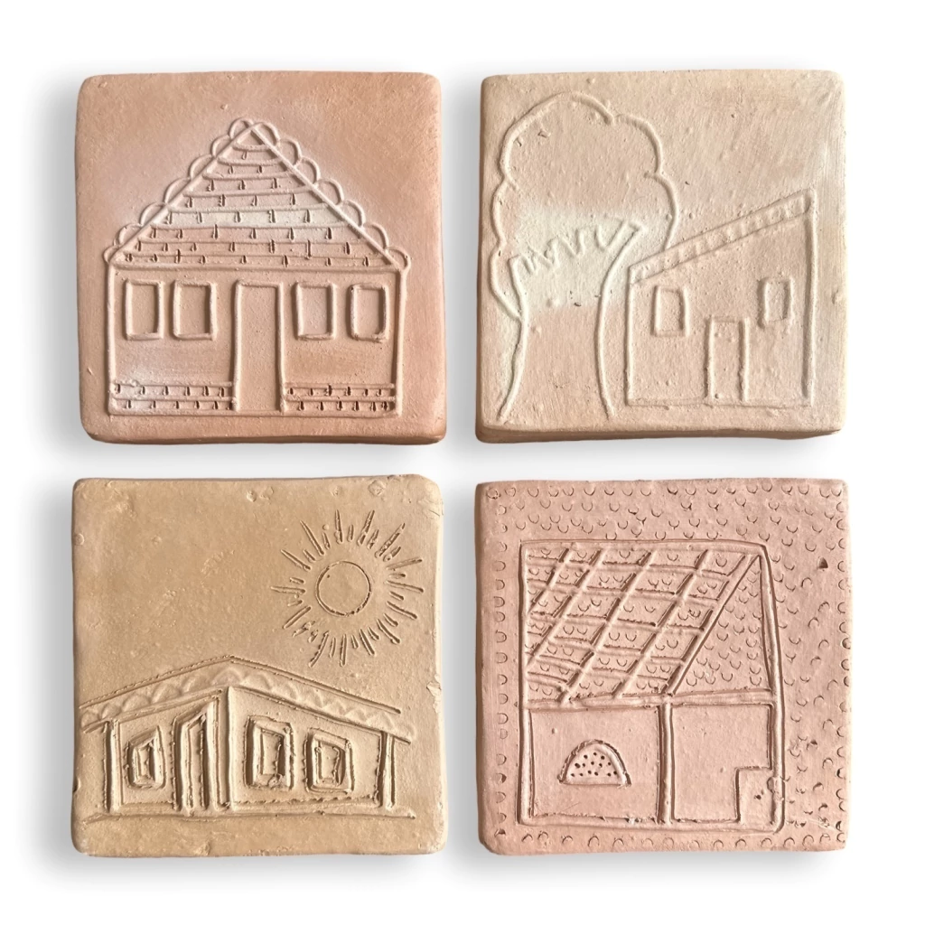 Kit com 4 Tijolinhos - Maria do Barro