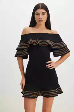 VESTIDO CURTO BABADO SKAZI na internet