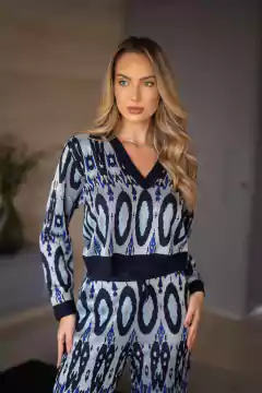 BLUSA ML JACQ IKAT GIG - comprar online