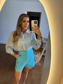SHORT ALFAIATARIA LINHO - Katia Rosa