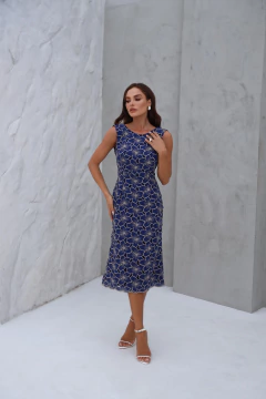 VESTIDO MIDI RICHELIEU - buy online