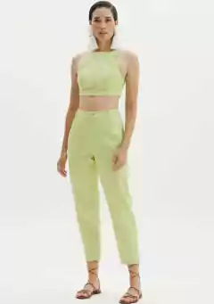 CALÇA CARROT CINTURA ALTA AMARANTE - comprar online