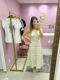 VESTIDO ALGODAO BORDADO - comprar online