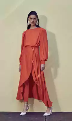 Conjunto Body Calça Saia Sobreposição Sclub