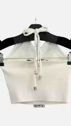 Top Amarração Cruzada Skazi - Off White, P - buy online