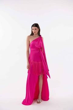 VESTIDO LONGUETE UM OMBRO SÓ SKAZI