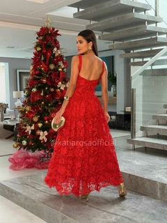 VESTIDO LONGO RENDA GUIPIR AF - comprar online