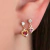 Duo de corações cristal rosa